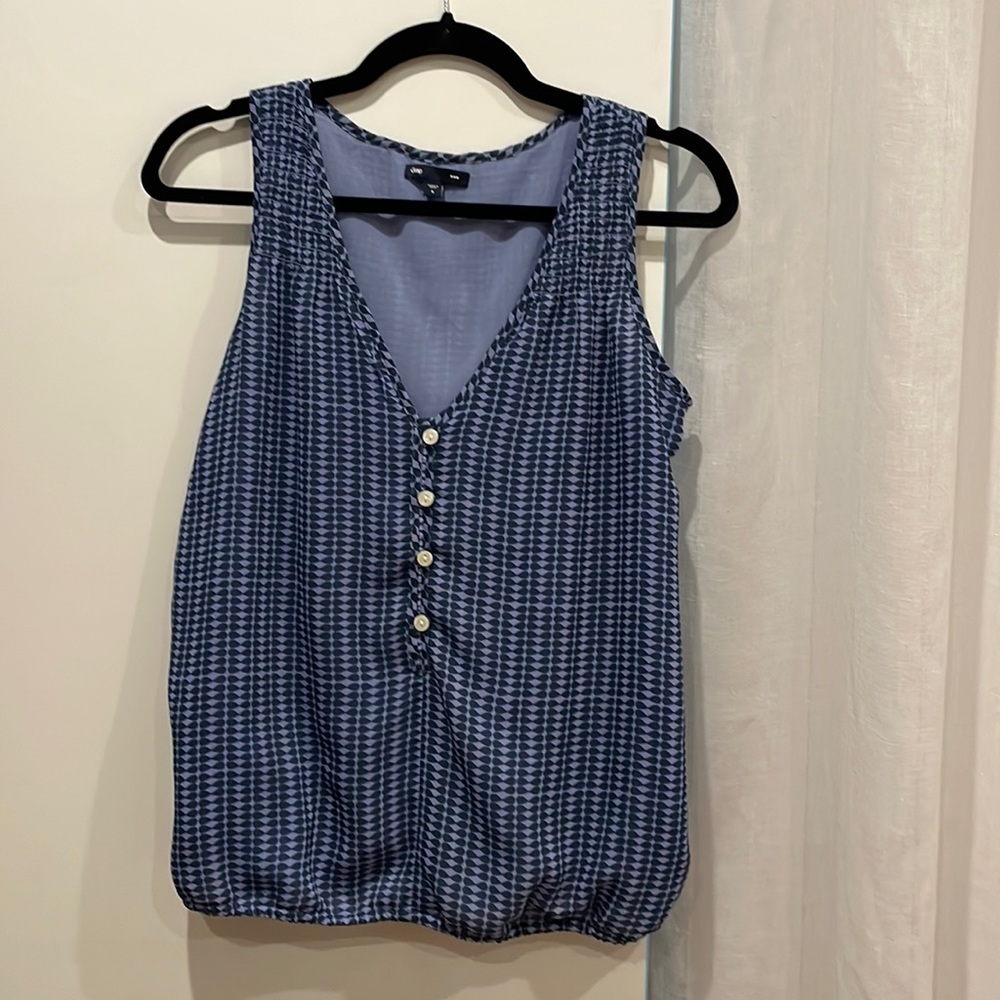 Gap Navy Chiffon Dressy Tank